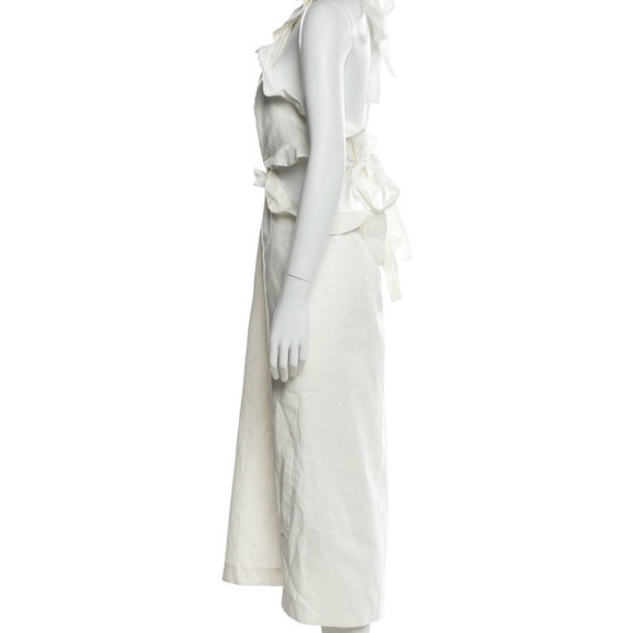 Zimmermann Ivory Backless Ruffle Dress - Picture 3 of 5